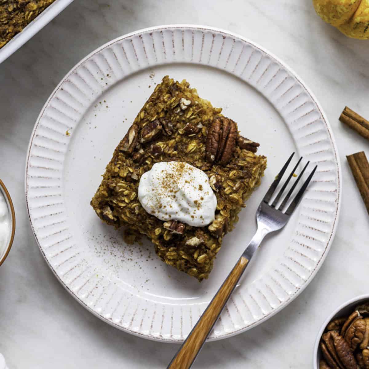 Pumpkin Baked Oatmeal Recipe-image