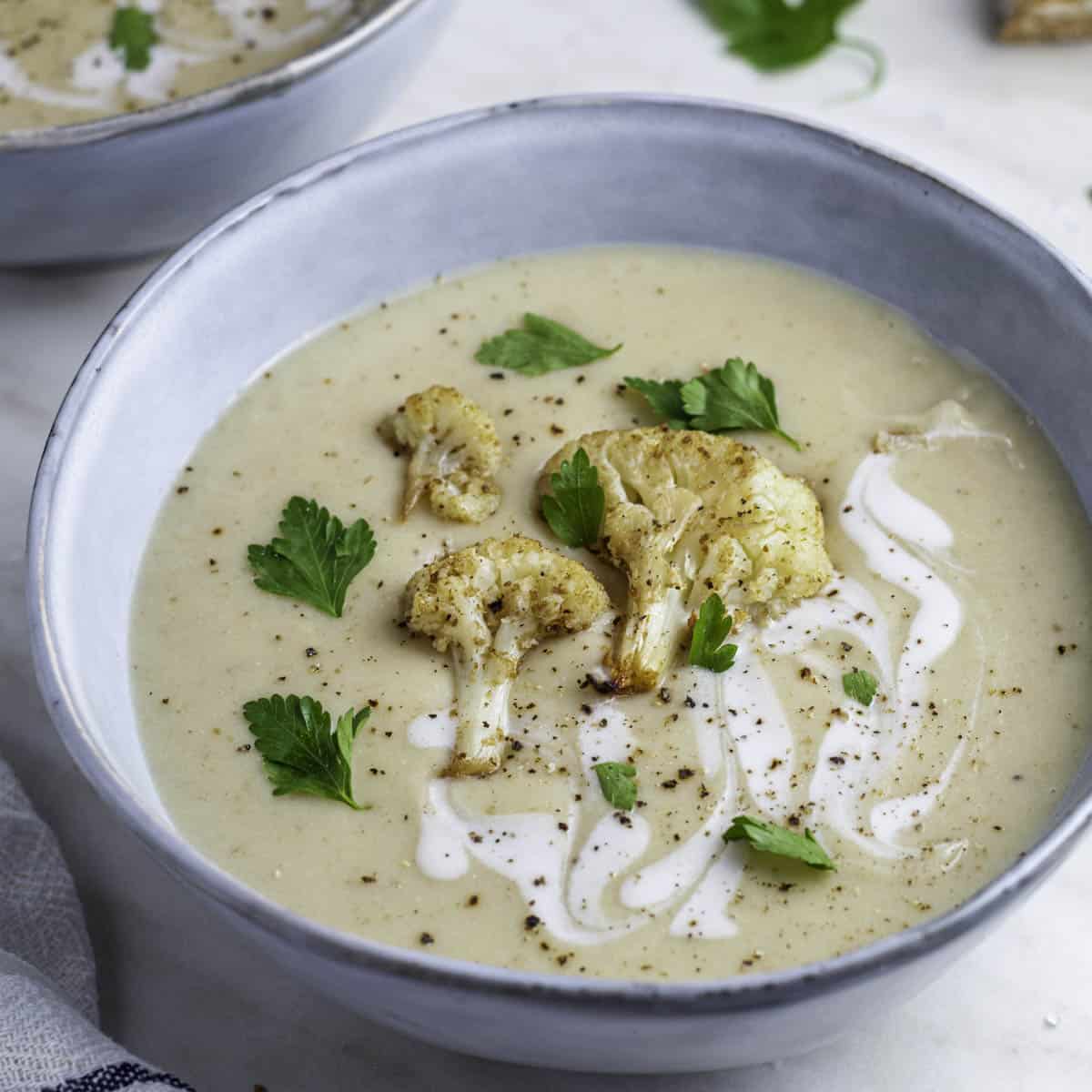 Creamy Cauliflower Potato Leek Soup Recipe-image