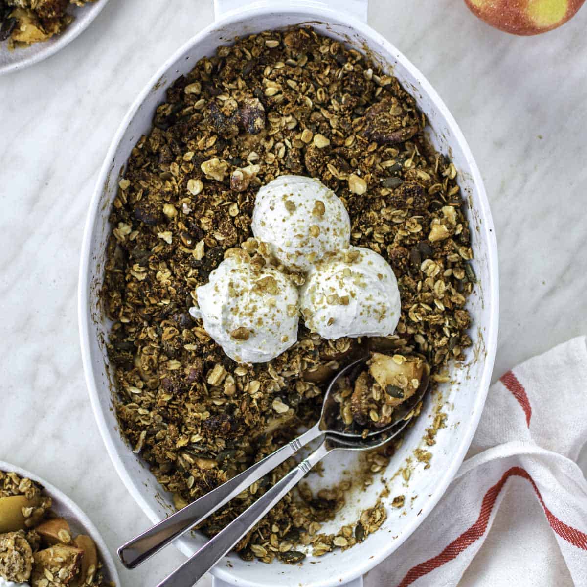 Healthy Apple Crisp (Vegan and Gluten-free)-image