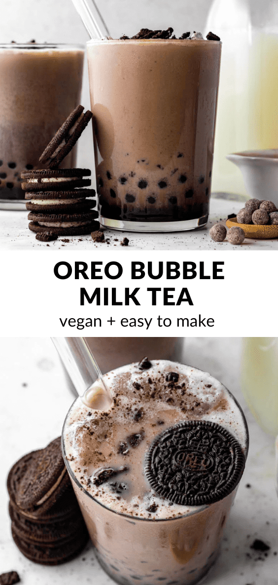 Chocolate Bubble Milk Tea (Boba) - My Vegan Minimalist