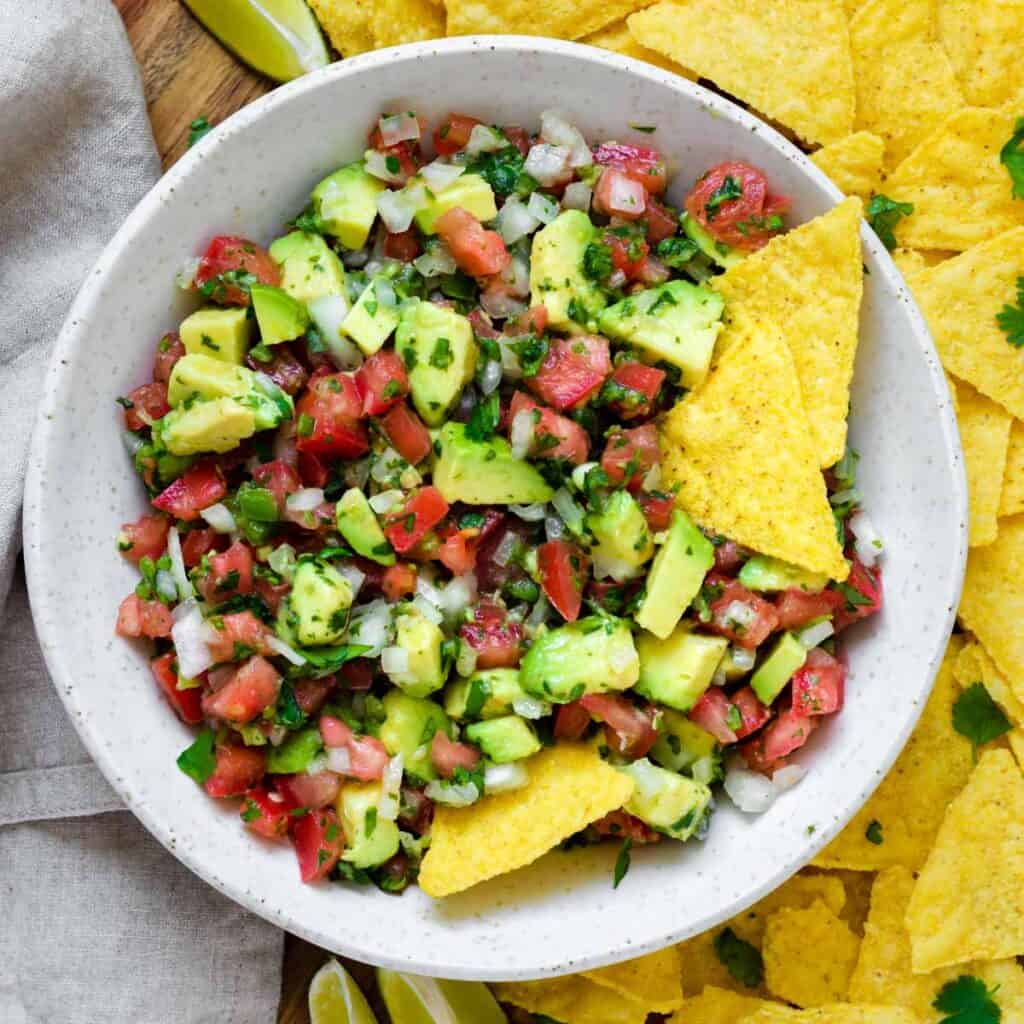 Fresh Avocado Pico De Gallo Sunglow Kitchen