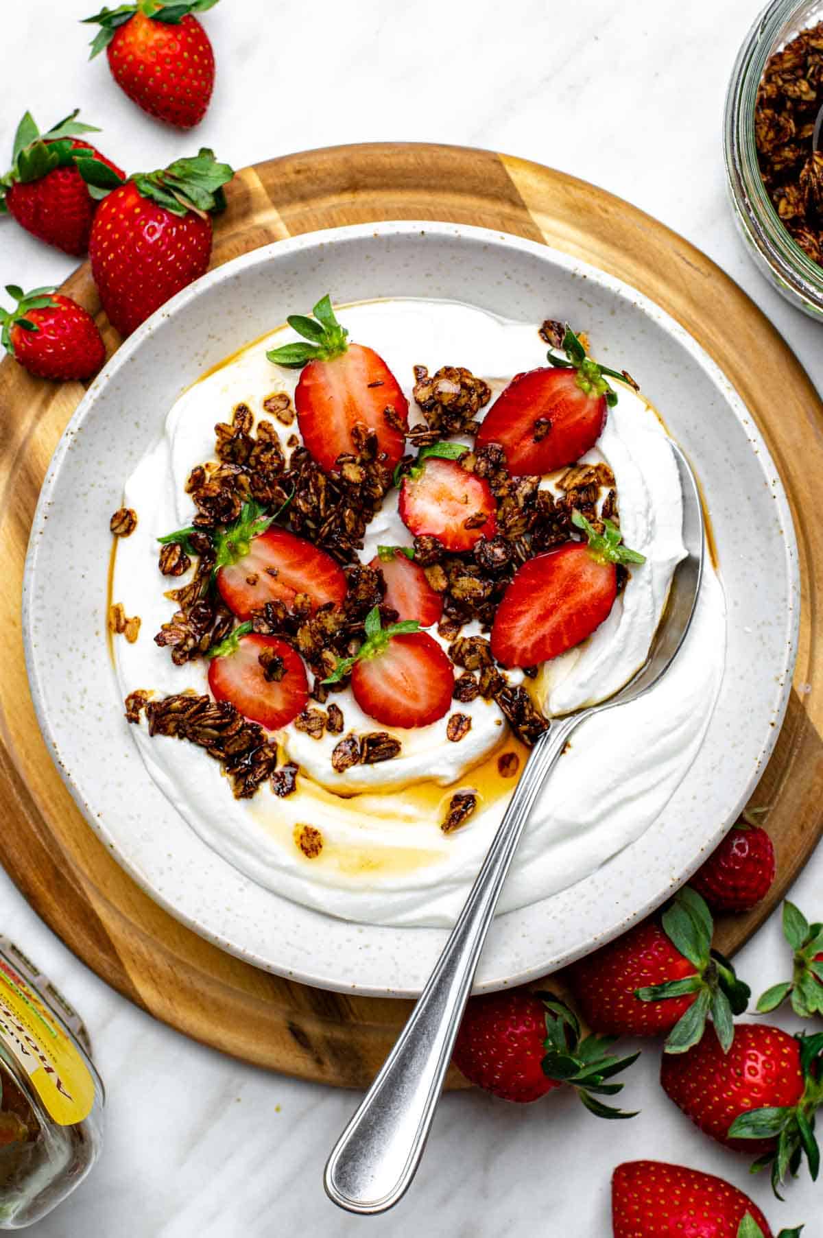 Blended cottage cheese top